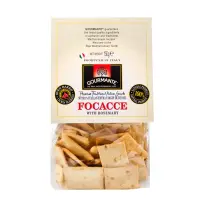 Traditsioonilised Itaalia kreekerid GOURMANTE Focacce, rosmariiniga, 150g (kogus 2 tükki)