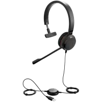JABRA Evolve 20 SE, Mono MS, USB C/A adapter, Leather