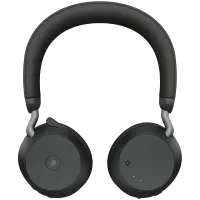 JABRA EVOLVE2 75, Link390a MS Stereo Black, EVOLVE2 75 headset Black MS, Link 380 BT adapter USB-A MS,1.2m USB-C to USB-A cable, carry pouch, warranty and warning (safety leaflets) – pilt 3