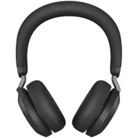 JABRA EVOLVE2 75, Link380a MS Stereo Stand Black, EVOLVE2 75 headset Black MS, Link 380 BT adapter USB-A MS, EVOLVE2 75 Deskstand USB-A,1.2m USB-C to USB-A cable, carry pouch, warranty and warning (safety leaflets) – pilt 2