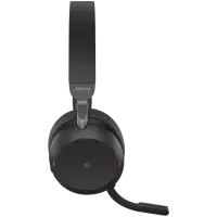 JABRA EVOLVE2 75, Link380c MS Stereo Black, EVOLVE2 75 headset Black MS, Link 380 BT adapter USB-C MS,1.2m USB-C to USB-C cable, carry pouch, warranty and warning (safety leaflets) – pilt 3