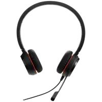 JABRA Evolve 20 SE, Stereo MS, USB C/A adapter, Leather – pilt 2