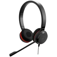 JABRA Evolve 20 SE, Stereo MS, USB C/A adapter, Leather – pilt 3