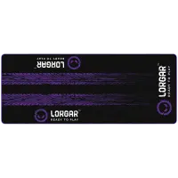 LORGAR RX1FM, Sim Racing Floor Mat Advanced, Stitched edge, 1,700X700X3 mm, Black/purple