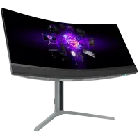 LORGAR 34MP1, UWQHD MiniLED Gaming Monitor Pro, 34'' (3440*1440) VA curved monitor, black/milky grey – pilt 7