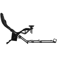 LORGAR FLEX RAF1, Sim Racing Cockpit Advanced, Foldable, 150x72x113 cm-playing, 38x72x126cm-folded, Black – pilt 2