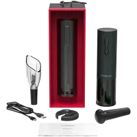 Bolsena, Electric wine opener with Prestigio Logo, aerator , vacuum preserver, Black color – pilt 5