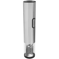 Prestigio Garda, smart wine opener, simple operation with 2 buttons, aerator, vacuum stopper preserver, foil cutter, opens up to 50 bottles wihout recharging, premium design, 500mAh battery, Dimensions D 17mm* H 290mm* W100 mm, silver color. – pilt 3