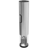 Prestigio Garda, smart wine opener, simple operation with 2 buttons, aerator, vacuum stopper preserver, foil cutter, opens up to 50 bottles wihout recharging, premium design, 500mAh battery, Dimensions D 17mm* H 290mm* W100 mm, silver color. – pilt 6