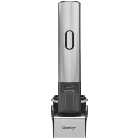 Prestigio Garda, smart wine opener, simple operation with 2 buttons, aerator, vacuum stopper preserver, foil cutter, opens up to 50 bottles wihout recharging, premium design, 500mAh battery, Dimensions D 17mm* H 290mm* W100 mm, silver color. – pilt 15