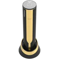 Prestigio Maggiore, smart wine opener, 100% automatic, opens up to 70 bottles without recharging, foil cutter included, premium design, 480mAh battery, Dimensions D 48*H228mm, black + gold color. – pilt 8