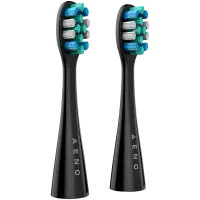 AENO Replacement Toothbrush Heads for DB1S/DB2S, Black, 2 pcs