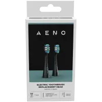 AENO Replacement Toothbrush Heads for DB1S/DB2S, Black, 2 pcs