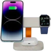 CANYON Wireless Charging Station Hexagon 310 3in1 LightGrey/Orange – pilt 5
