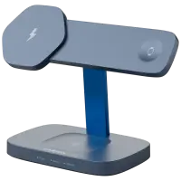 CANYON Wireless Charging Station Hexagon 310 3in1 DarkGrey/Blue – pilt 2