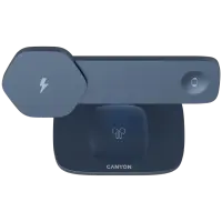 CANYON Wireless Charging Station Hexagon 310 3in1 DarkGrey/Blue – pilt 7