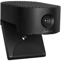 JABRA PanaCast 20, Premium AI-powered 4K Ultra HD video quality, AI-driven Intelligent Zoom, Intelligent Lighting Optimization, P-n-P, Powerful on-board AI processor, Integrated privacy cover, Clips to any monitor, with protective case, Plug&Play