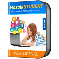 Mozaik STUDENT license for all platform, for one student, 1 year