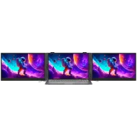 Portable monitor Blackview DCM8 Dual Screen 15.3inch 1920x1200 16:9 LCD 60Hz IPS 178 USB-C 3.1x3 TypeC PD3.0 FCx1 364.4x237.43x21mm Grey Black