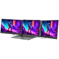 Portable monitor Blackview DCM8 Dual Screen 15.3inch 1920x1200 16:9 LCD 60Hz IPS 178 USB-C 3.1x3 TypeC PD3.0 FCx1 364.4x237.43x21mm Grey Black – pilt 5