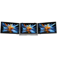 Portable monitor Blackview DCM6 Dual Screen 14inch 1920x1080 16:9 LCD 60Hz IPS 178 USB-C 3.1x3 for 13-17.3 inch laptops352.2x237.43x15.9mm Grey Black