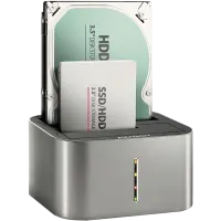AXAGON ADSA-DC USB3.2 Gen1 - 2x SATA 6G CLONE DUAL HDD Dock Station ASMedia