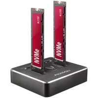 AXAGON ADSA-M2C DUAL NVMe CLONE MASTER DOCK SuperSpeed USB-C 10 Gbps docking station