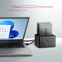 AXAGON ADSA-D25 USB 3.2 Gen 1 - 2x SATA 6G 2.5'' SSD/HDD CLONE DUAL MINI dock – pilt 4