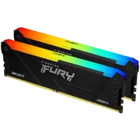Kingston 16GB 3200MT/s DDR4 CL16 DIMM (Kit of 2) FURY Beast RGB