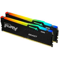 Kingston 64GB 6000MT/s DDR5 CL36 DIMM (Kit of 2) FURY Beast RGB