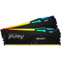 Kingston 32GB 6400MT/s DDR5 CL32 DIMM (Kit of 2) FURY Beast RGB EXPO