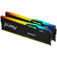 Kingston DRAM 32GB 5600MT/s DDR5 CL36 DIMM (Kit of 2) FURY Beast RGB EXPO