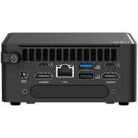 ASUS NUC 15 PRO/RNUC15CRHU500002/Ultra 5 225H 28W/Intel Arc graphics/no RAM/no Storage/Intel Wi-Fi 7 BE201/USB Total - 7/4 USB Type-A/3 USB Type-C (1x USB3.2 + 2x TB4)/2x HDMI 2.1/Support Displays - 4x 4K/no OS/EU Cord/Kit (L6)/Tall/EAN:4711387949955 – pilt 4
