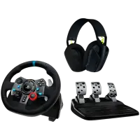 LOGITECH G29 EU + G435 - BLACK - USB - PLUGC - EMEA-914 - EU – pilt 2