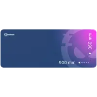 Lorgar Main 139, Gaming mouse pad, High-speed surface, Purple anti-slip rubber base, size: 900mm x 360mm x 3mm, weight 0.6kg