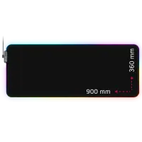 Lorgar Steller 919, Gaming mouse pad, High-speed surface, anti-slip rubber base, RGB backlight, USB connection, Lorgar WP Gameware support, size: 900mm x 360mm x 3mm, weight 0.635kg