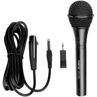 Microphone SVEN MK-100 (Wired, dynamic, metal, cable 4.0 m, 6.3/3.5mm Jack, cardioid, black)