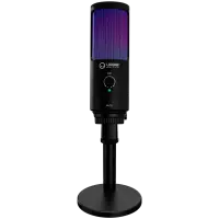 LORGAR SMP40, RGB Microphone with external mute button and metal stand, Black – pilt 10