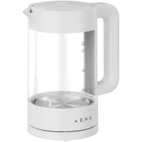AENO EK5 Electric Kettle, 1.7L, Temp Control 40-100°C, Strix, White