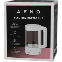 AENO EK5 Electric Kettle, 1.7L, Temp Control 40-100°C, Strix, White – pilt 9