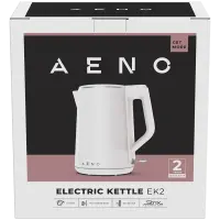 AENO EK2 Electric Kettle, 1.5L, Strix, Double Walls, White – pilt 4