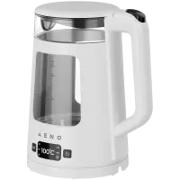 AENO EK6 Electric Kettle, 1.7L, LED Display, Temp Control 40-100°C, Strix