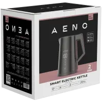 AENO EK7S Smart Electric Kettle, Wi-Fi, 1.7L, Temp Control, Strix, Black