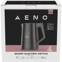 AENO EK7S Smart Electric Kettle, Wi-Fi, 1.7L, Temp Control, Strix, Black – pilt 2
