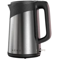 AENO EK3 Electric Kettle, 1.7L, Strix, Double Walls, Metallic Grey