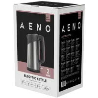 AENO EK3 Electric Kettle, 1.7L, Strix, Double Walls, Metallic Grey – pilt 3