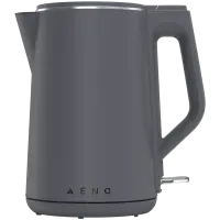 AENO EK4 Electric Kettle, 1.5L, Strix, Double Walls, Non-Heating body, Grey