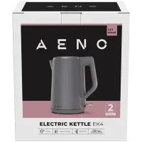 AENO EK4 Electric Kettle, 1.5L, Strix, Double Walls, Non-Heating body, Grey – pilt 7
