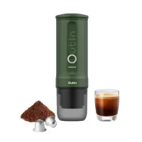 OUTIN Nano Espresso Machine, model OTEM-01, color Forest Green