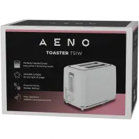 AENO TS1W Electric Toaster, 920-1080W, 2 Slots, 7 Levels, White – pilt 3